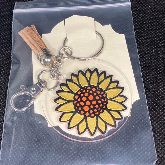 Sunflower keychain - Picture 3 of 3
